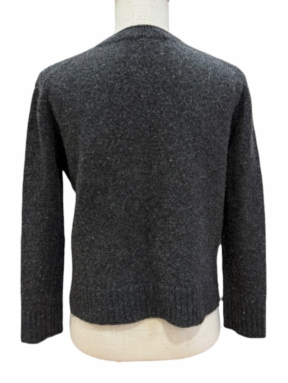 Jenni Kayne Charcoal Grey Everyday Wool & Cashmere Blend Sweater Size S - Picture 8 of 11